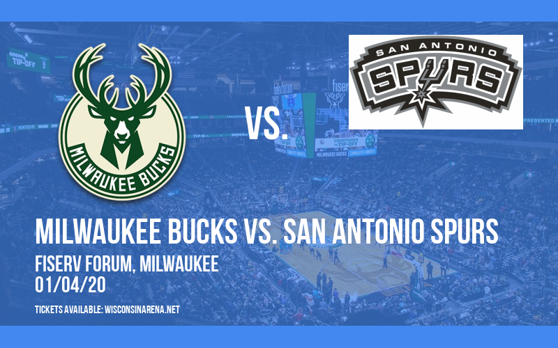 Milwaukee Bucks vs. San Antonio Spurs at Fiserv Forum tickets Milwaukee Bucks vs. San Antonio Spurs at Fiserv Forum