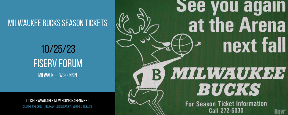 Milwaukee Bucks Season Tickets at Fiserv Forum